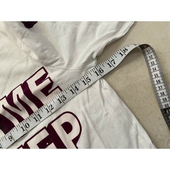 Here and there “Let Me Sleep” Funny Women’s Long Sleeve T Shirt Top Size XS P.J. - Picture 6 of 7